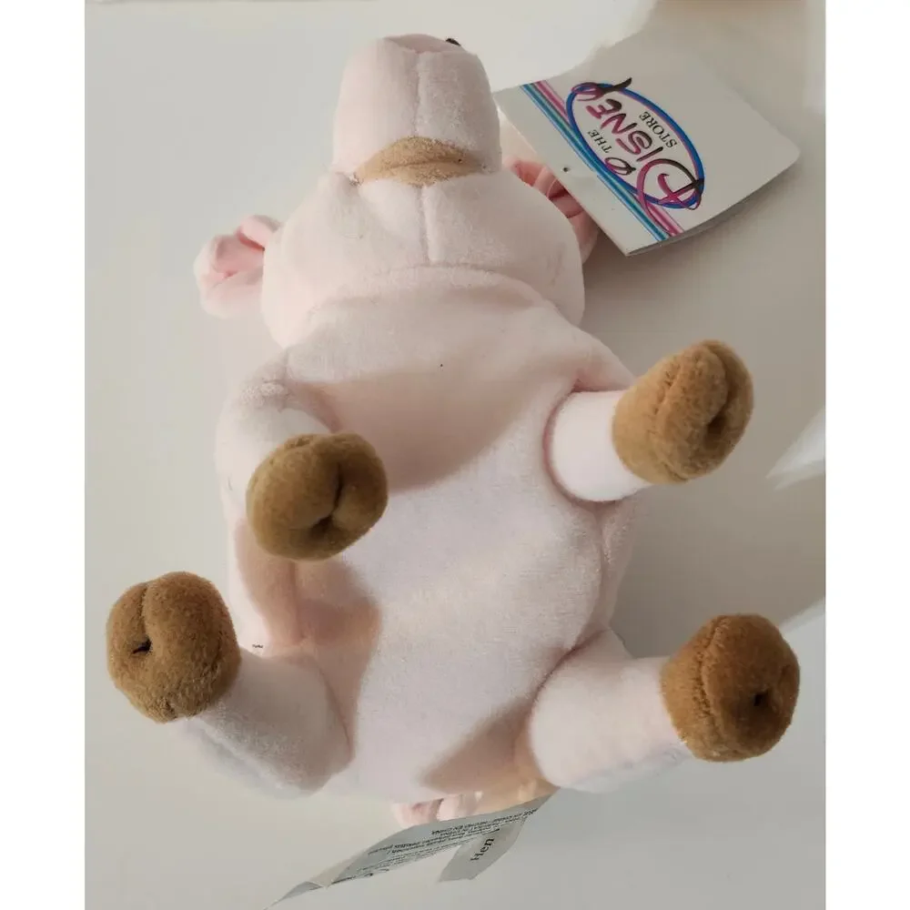 Disney Store Black Cauldron Hen Wen Bean Bag Plush Pig NWT Rare
